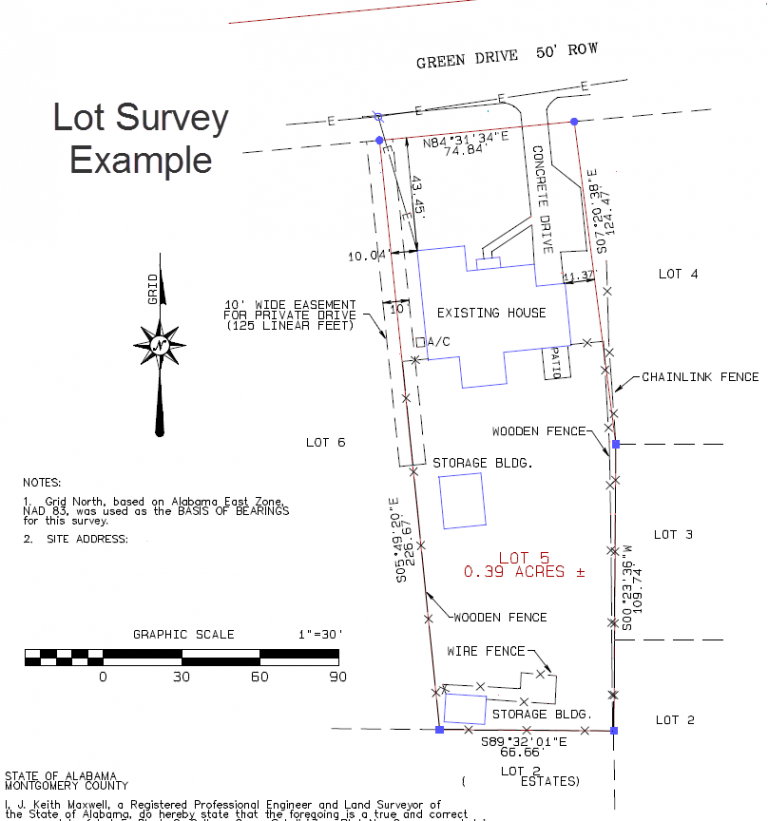 Lot Survey Mortgage Closing Survey Bryan Land Surveying